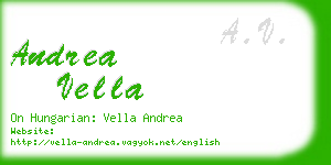 andrea vella business card